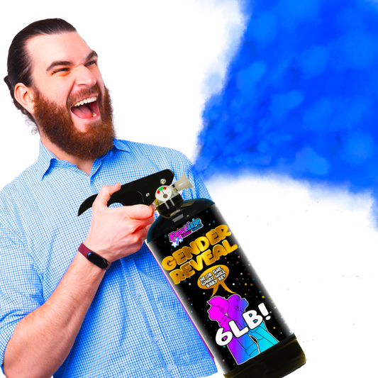 Giant Gender Reveal Fire Extinguisher - Blue - 6lb Canister - Blasts 20ft & 15 Secs!